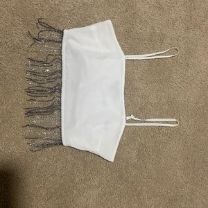 Nasty Gal Fringe crop top